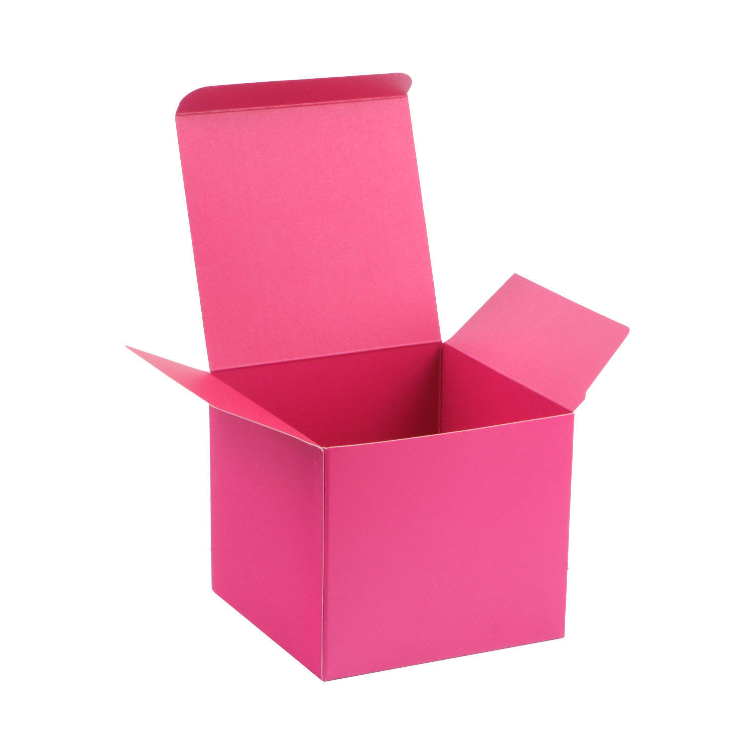Afbeeldingen van Ds à 50 kubus klepdoosje 375 gram mat fuchsia