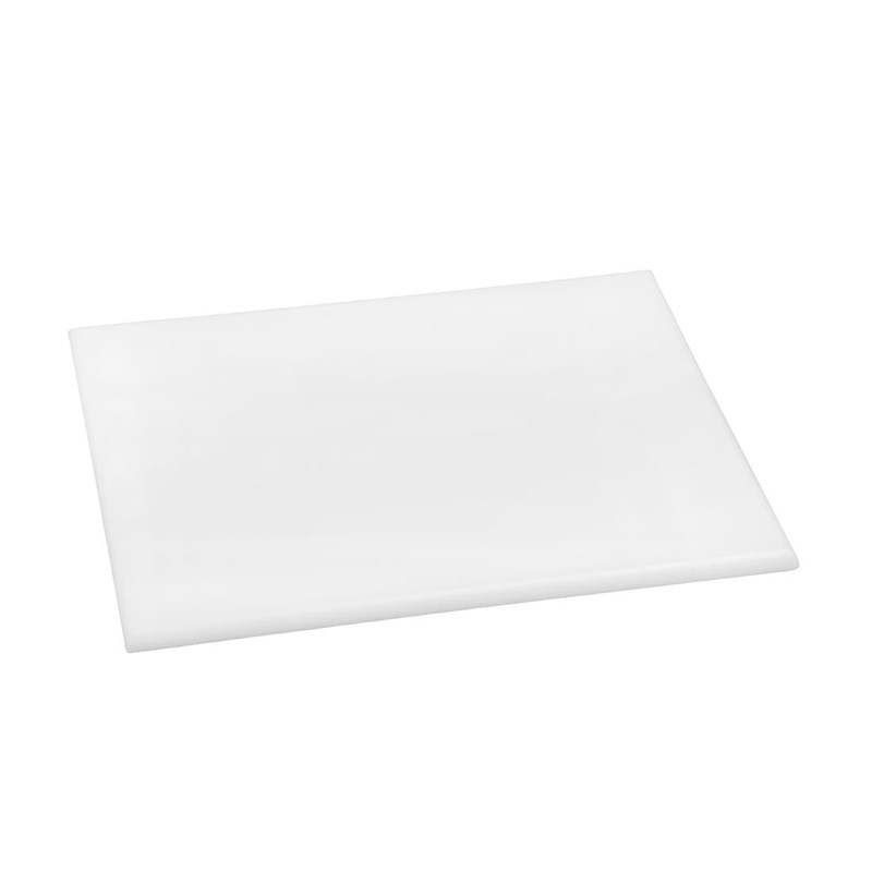 Afbeeldingen van Kunststof horeca snijplank 30x22,5x1,2 cm wit