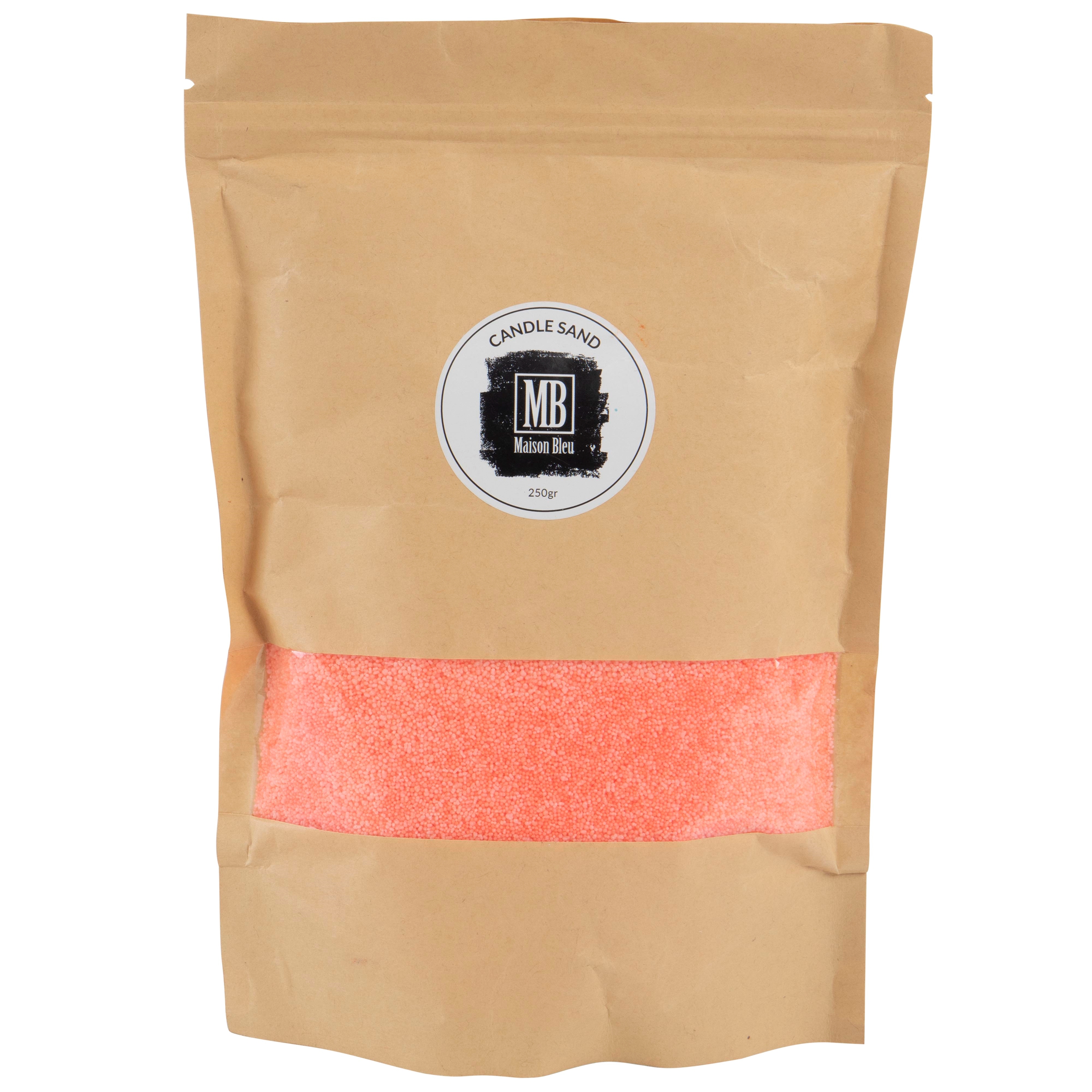 Afbeeldingen van Zak à 250 gram kaarsenzand living coral, incl. 5 lonten