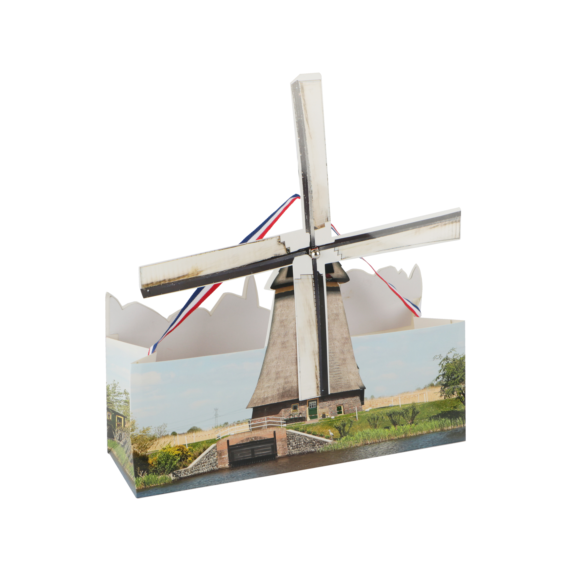 Afbeeldingen van Ds à 25 geschenktas 30+10x15 cm Molen