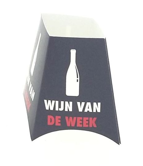 Afbeeldingen van Pak à 25 fleshoesje "wijn van de week"