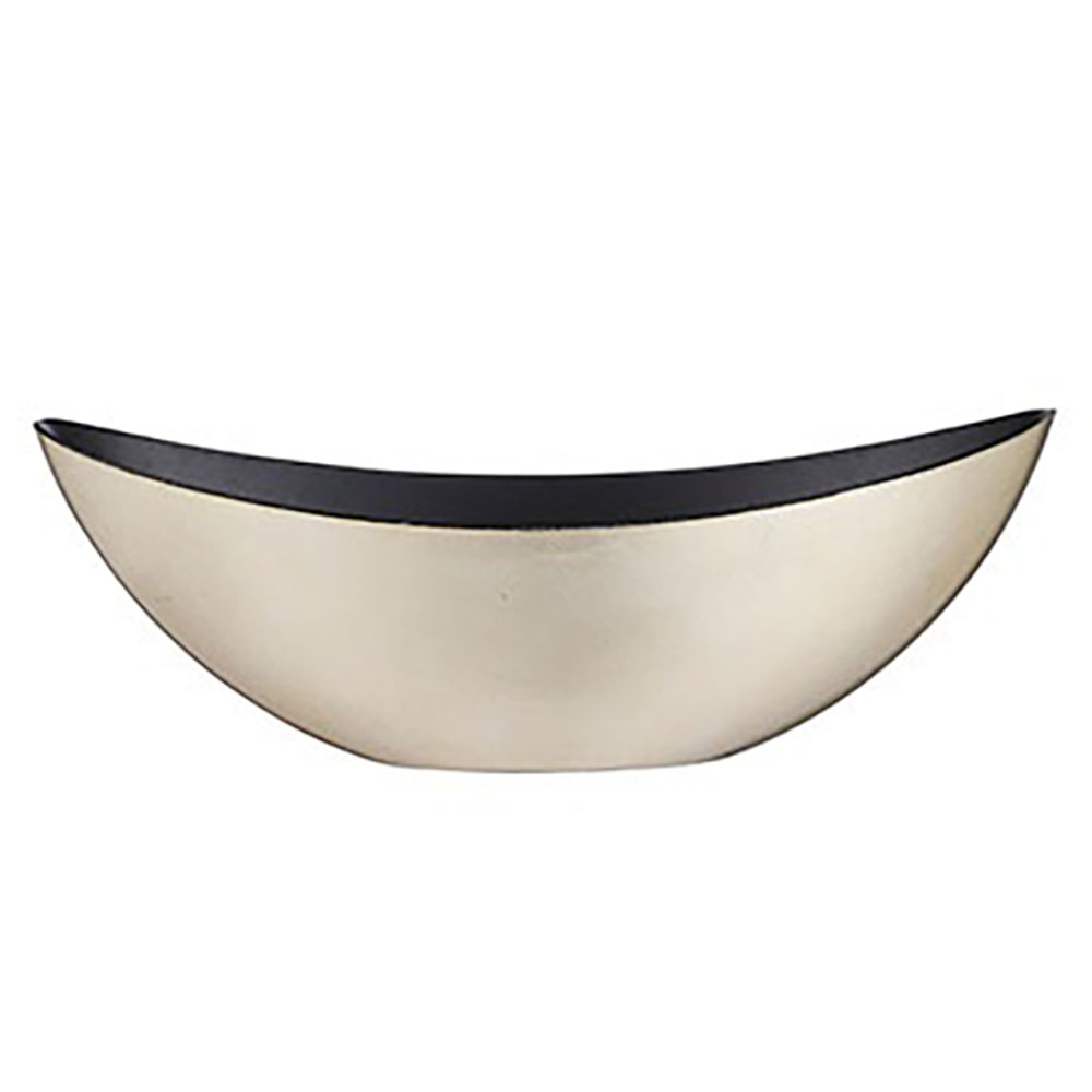 Afbeeldingen van Kunststof schaal ovaal  39x12x13 cm champagne