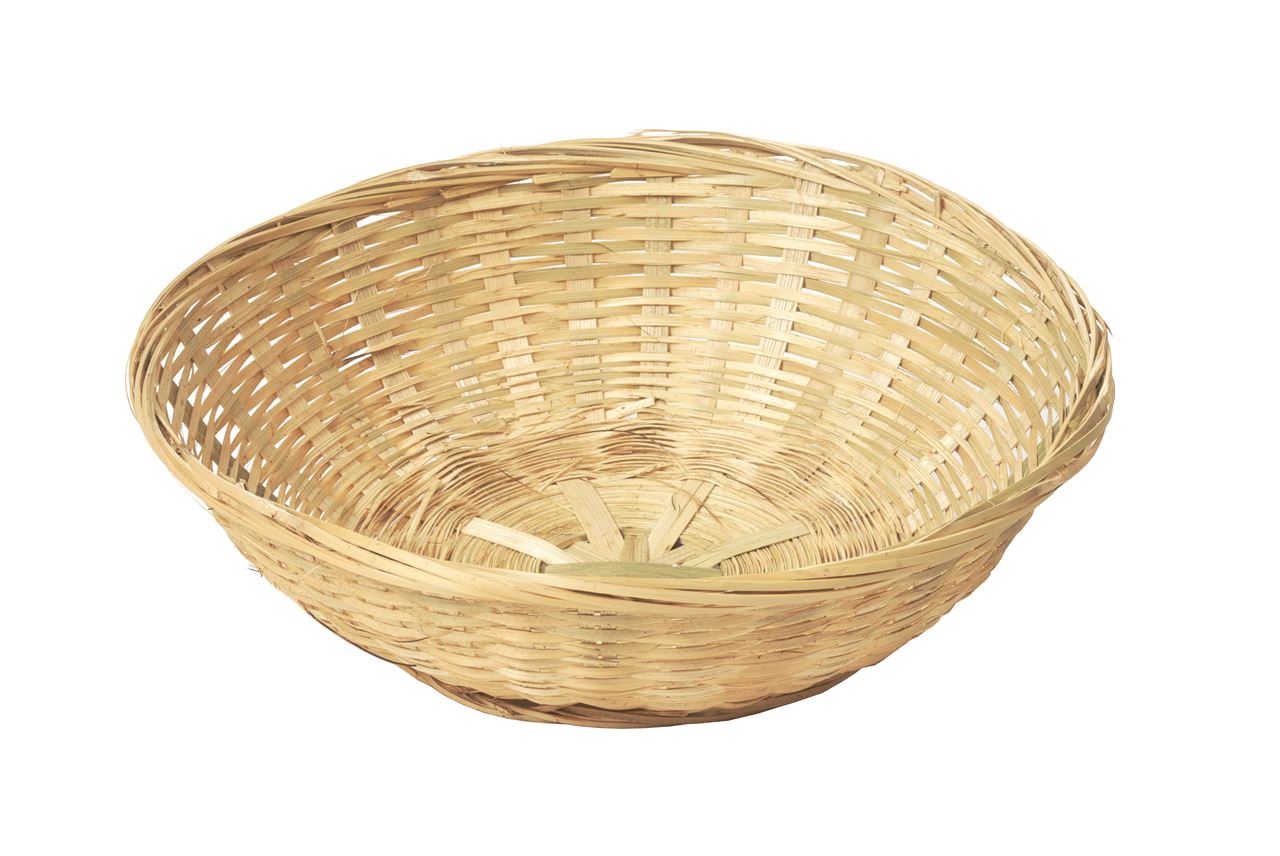 Afbeeldingen van Bamboe mand rond 30x9 cm