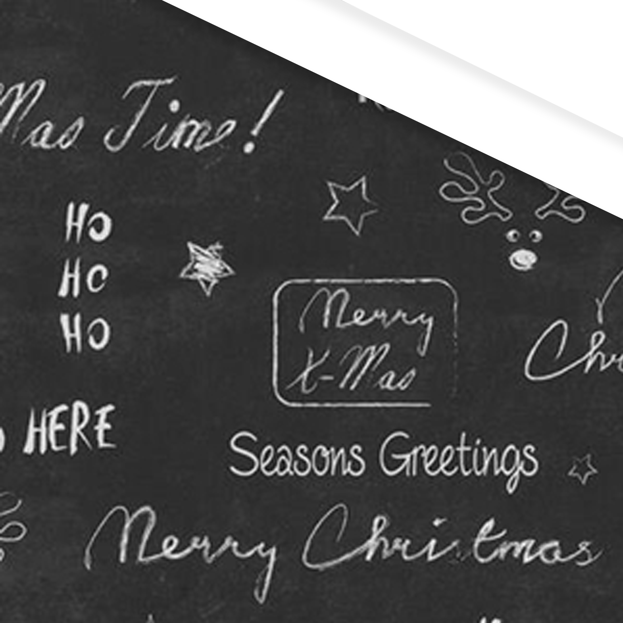 Afbeeldingen van Rol Kerstpapier 50 cm 200 mtr x-mas krijt (uc)