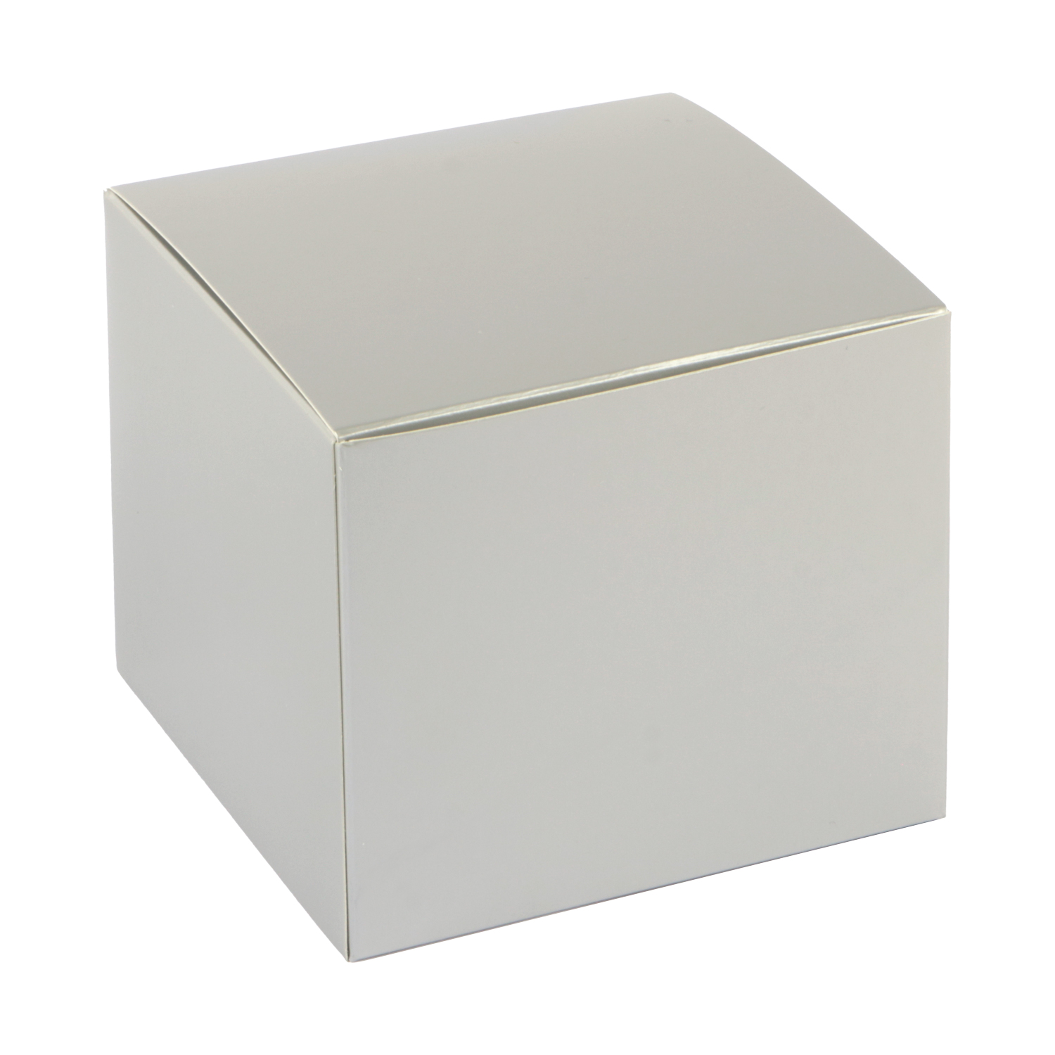 Afbeeldingen van Ds à 50 kubus klepdoosje 500 gram glans  zilver