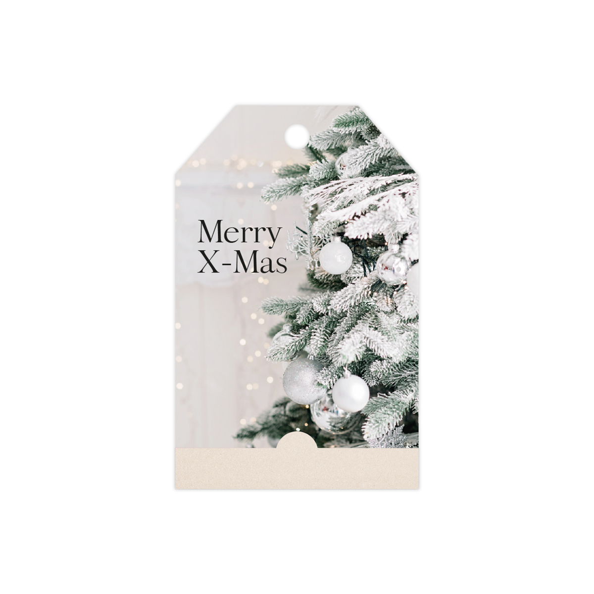 Afbeeldingen van Pak à 12 kadokaartjes 5,2x8,2 cm merry x-mas (ucl)