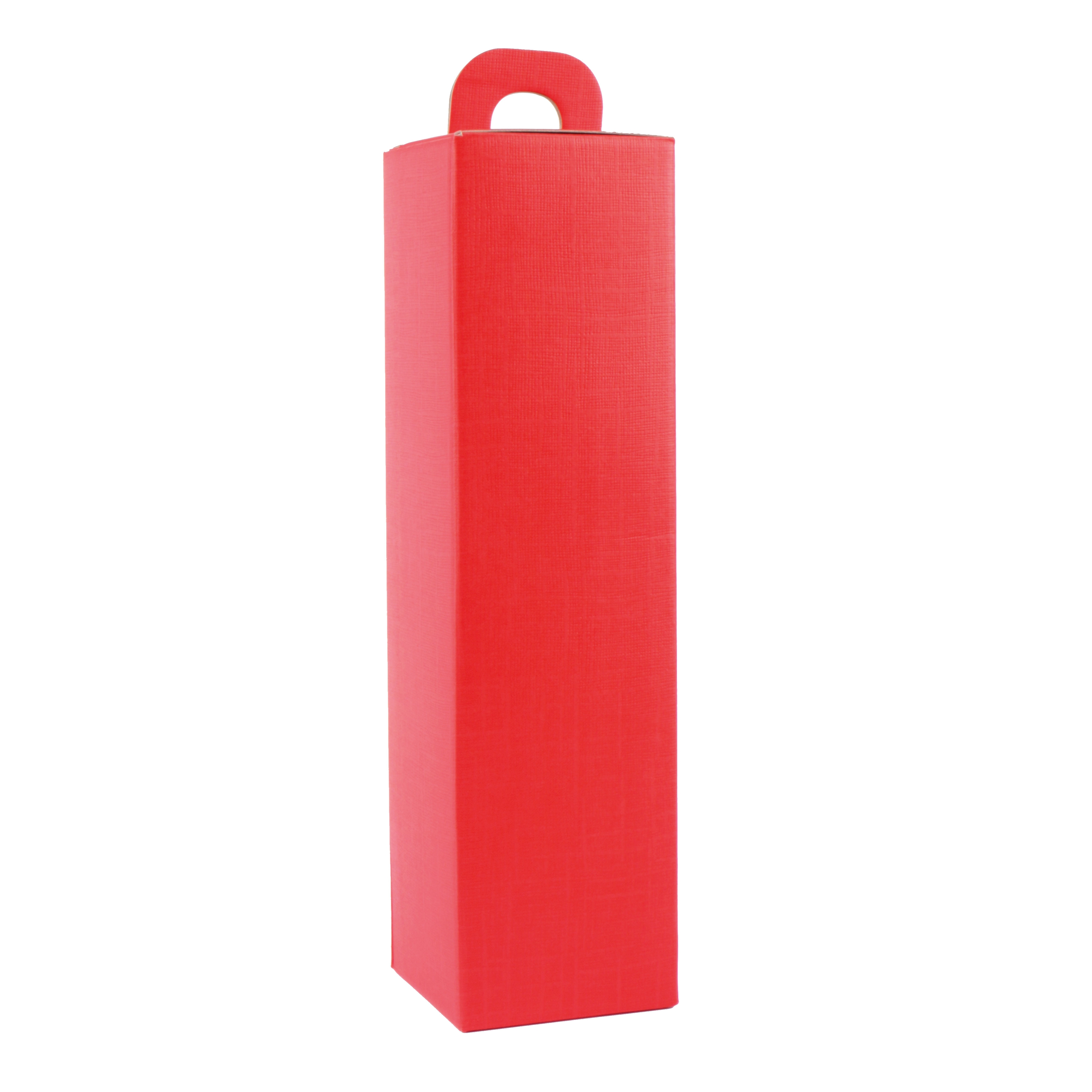 Picture of Ds à 100 draagkarton 1 fles 9x9x34 cm rood