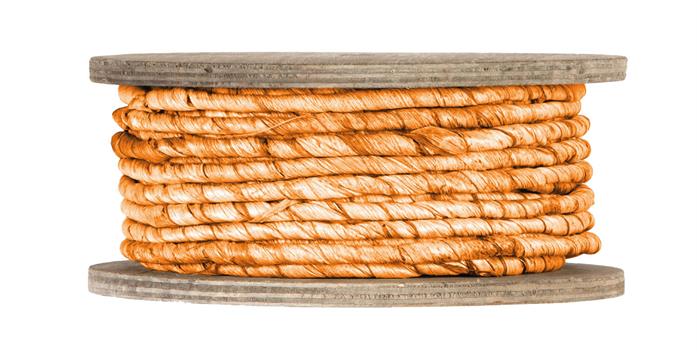Picture of Rol liaankoord op houten klos, 6 mm 30 mtr oranjebruin