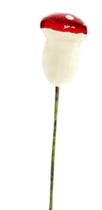 Picture of Ds à 100 decoratie paddenstoel 1,5 cm op steekdraad