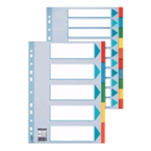 Jongeneel Verpakkingen. Tabblad 10 delig karton 23 rings