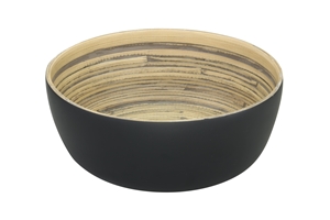 Picture of Bamboe schaal 24x10 cm mat zwart (uc)