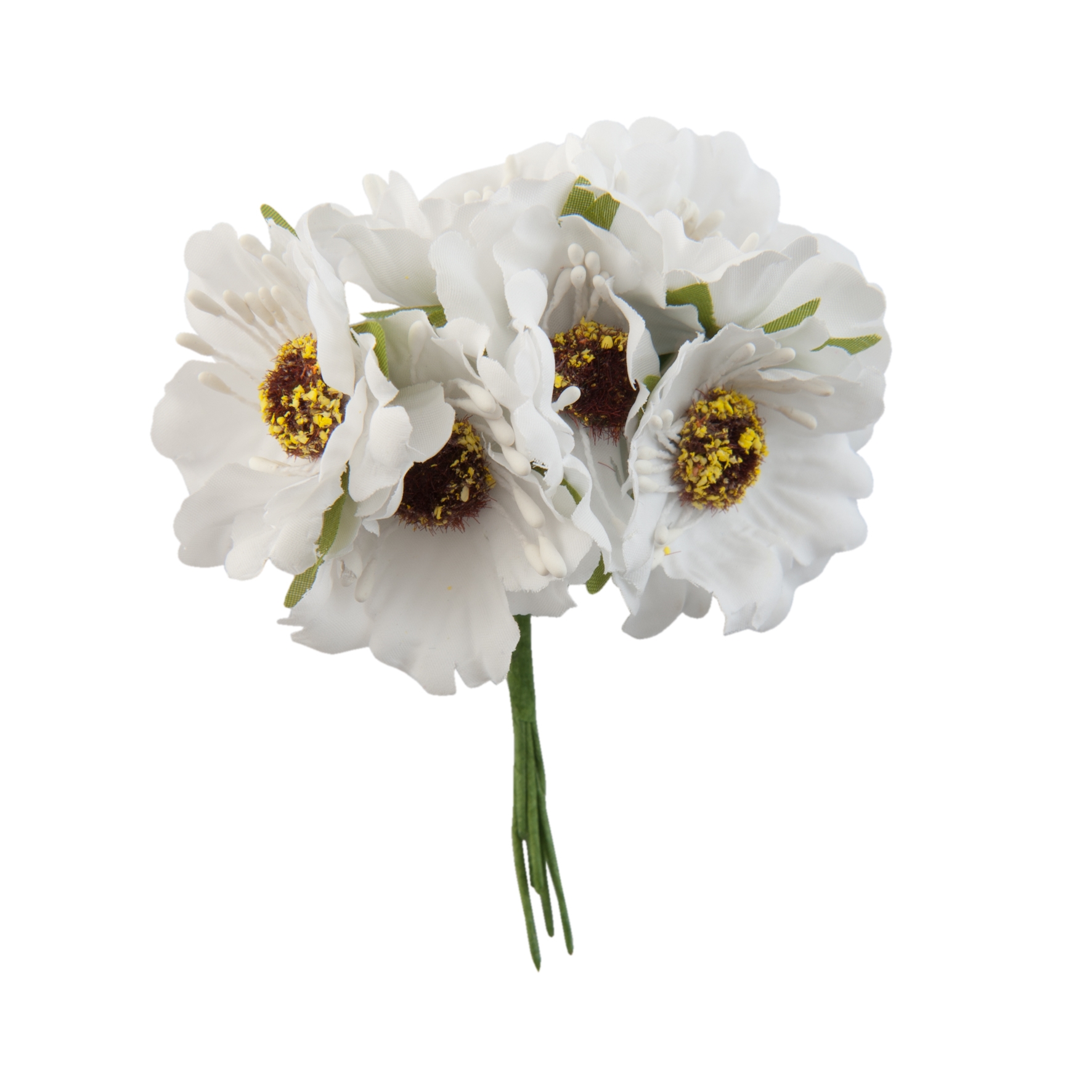 Afbeelding van Zak à 60 decoratie bloem r4,5x8,5 cm wit