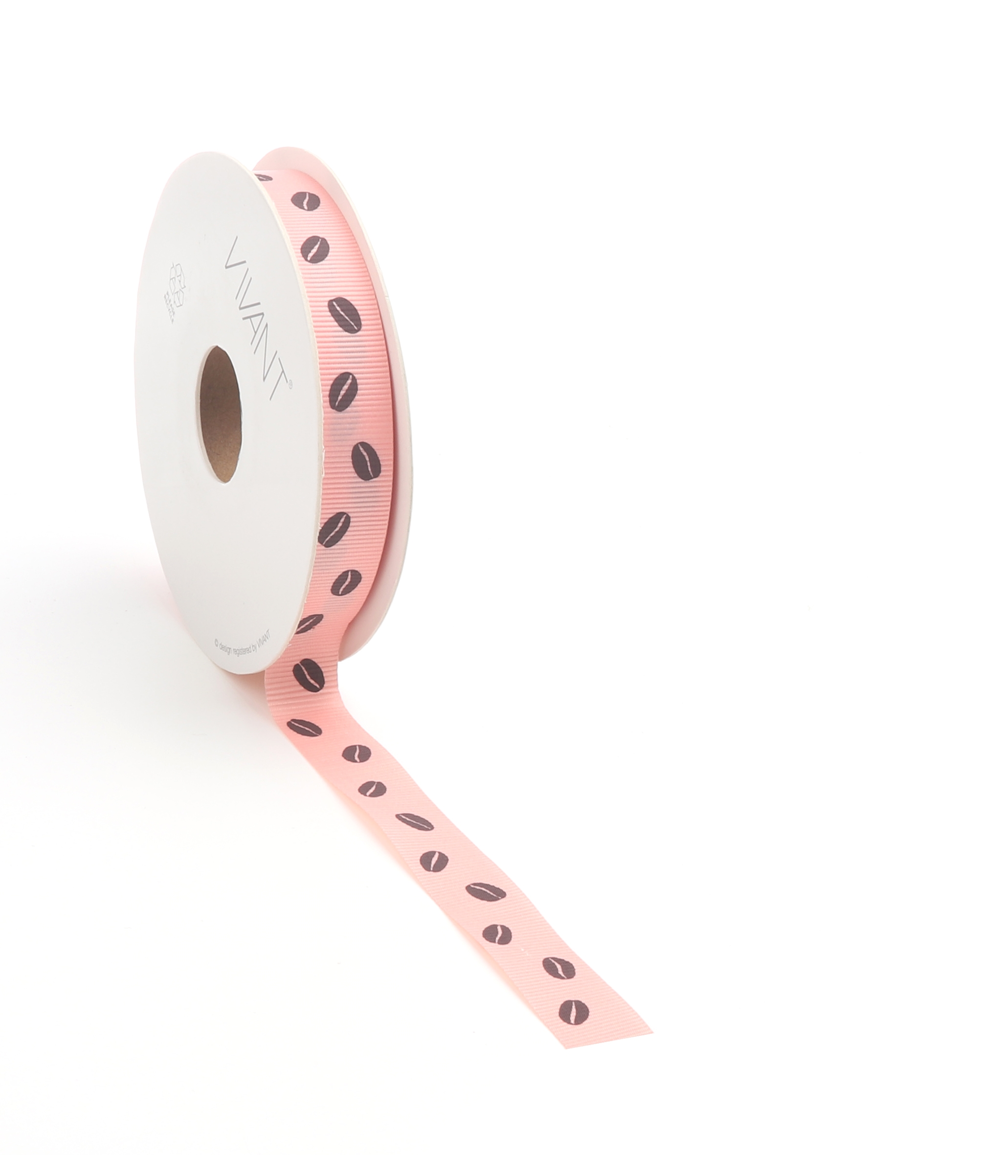 Afbeelding van Rol textiellint 15 mm 20 mtr Coffee lover roze (uc)
