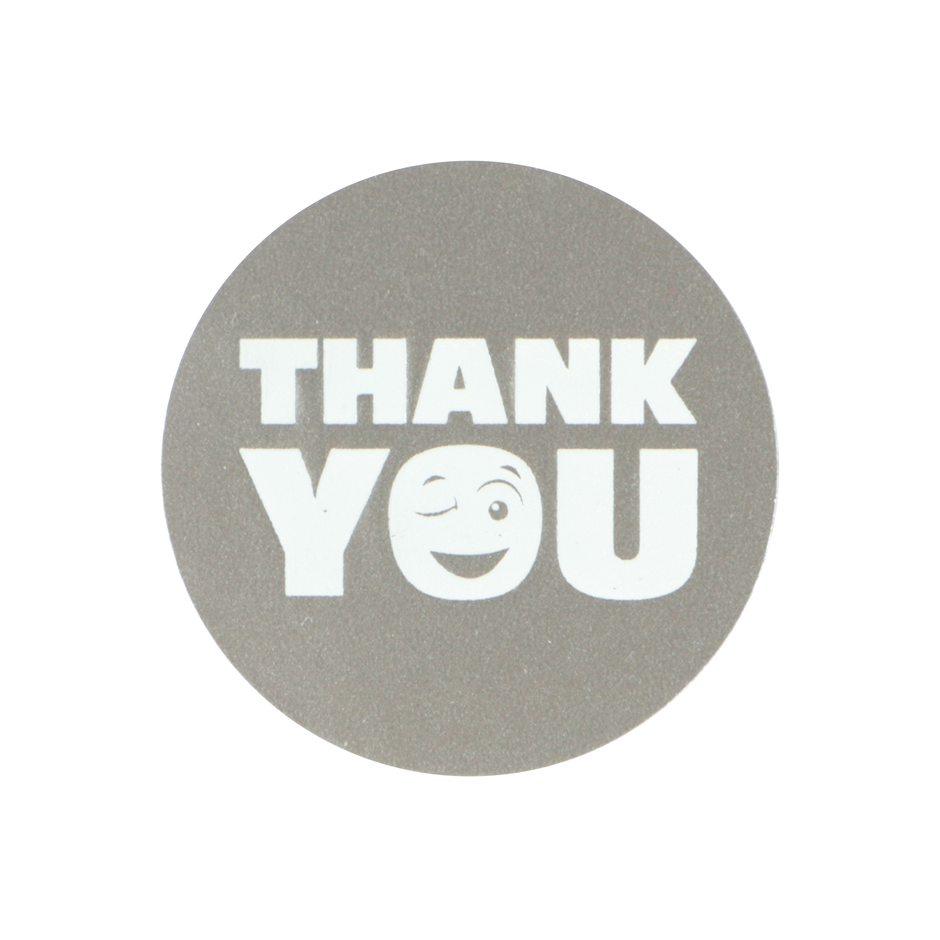Afbeelding van Ds à 500 kado etiket 3,5 cm Thank you (uc)