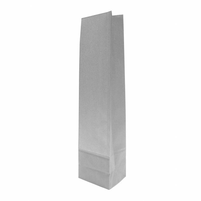Picture of Pak à 50 fleszak breed met blokbodem zilver