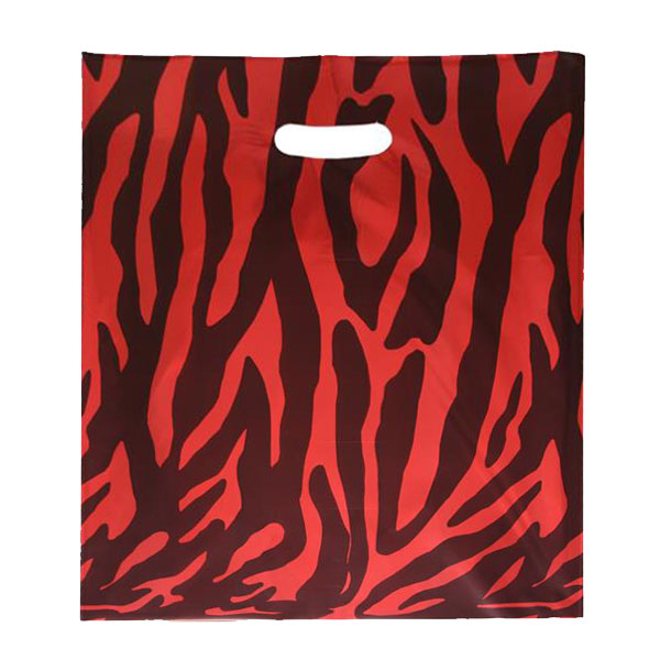 Afbeelding van Ds à 200 draagtas 40x50 cm Zebra zwart/rood