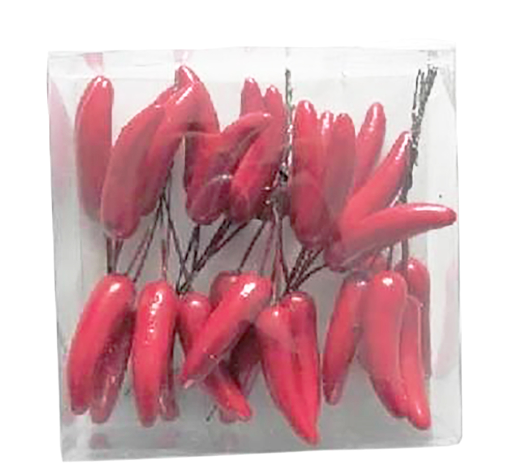 Afbeelding van Ds à 30 rode pepers op steekdraad