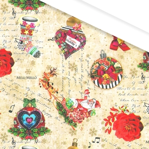 Afbeelding van Rol Kerstpapier 50 cm/ 200 mtr Melli Mello (ucl)