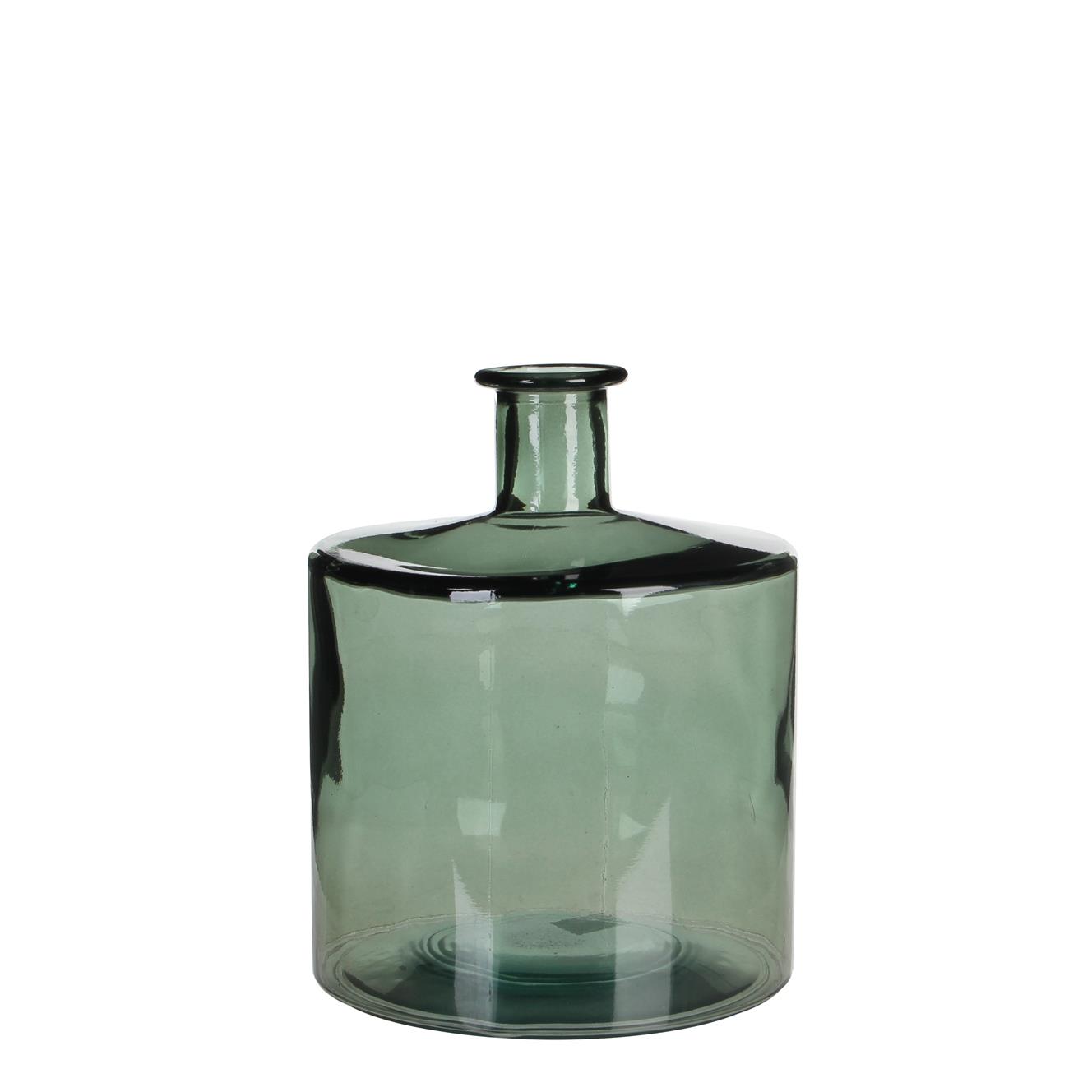 Afbeelding van Glazen fles grijsgroen 21x26 cm (ucl)