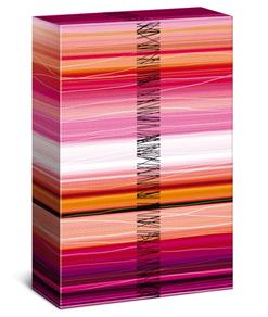 Afbeelding van Kokerdoos 3 fles Trendy rose/oranje 23,6x8,2x36 cm (ucl)