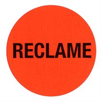 Afbeelding van Rol à 1000 etiket 3,5 cm rood/zwart Reclame