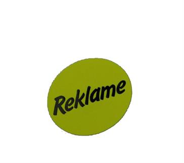 Picture of Rol à 1000 etiket 3,5 cm geel/zwart Reclame