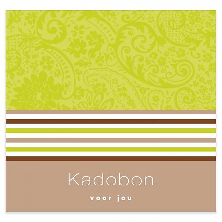 Picture of Pak à 12 kadobon+envelop groen Voor jou