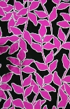Afbeelding van Rol kadopapier 30 cm/200 mtr  zwart/rose bladeren (uc)