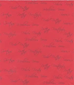 Afbeelding van Rol Kerstpapier 30 cm 100 mtr Features rood (uc)