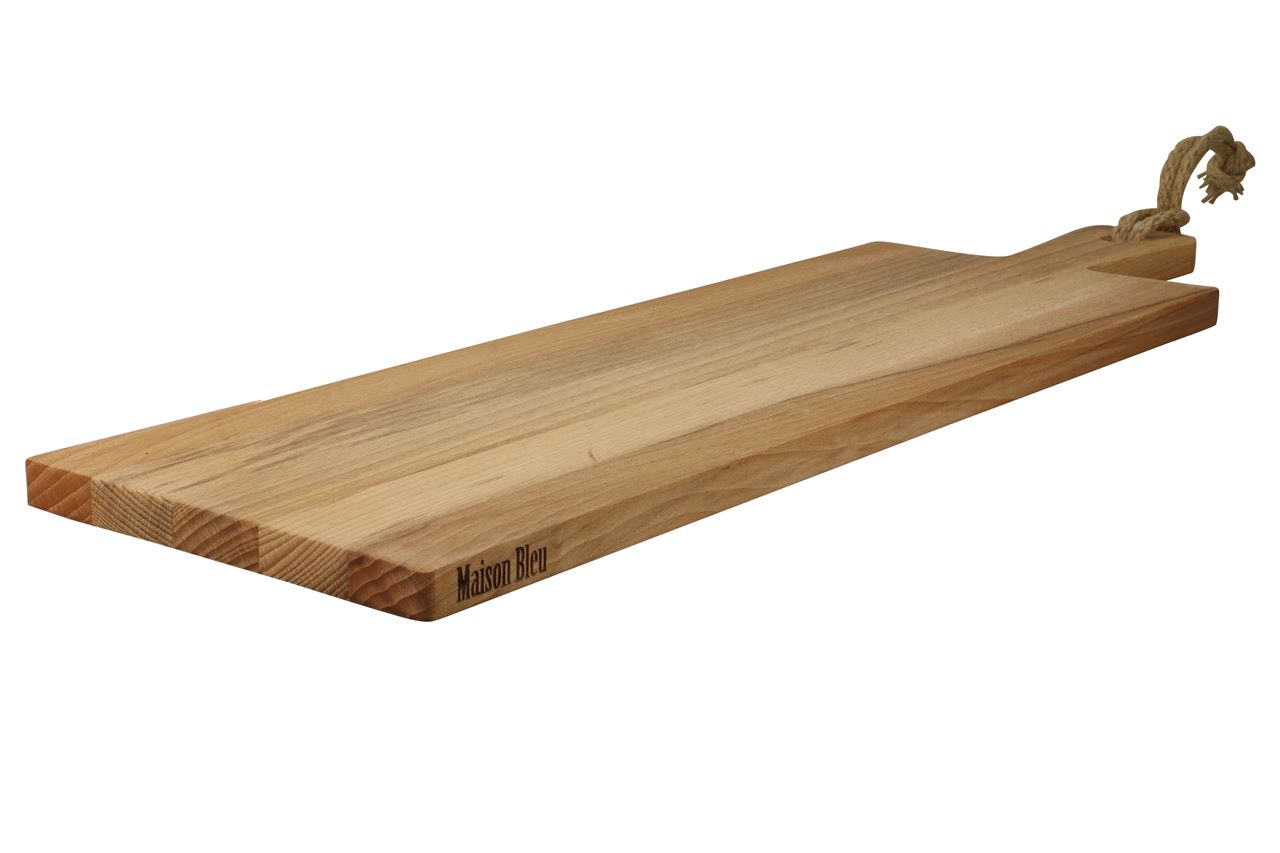 Picture of Beuken plank 69x20x2 cm met greep en touw