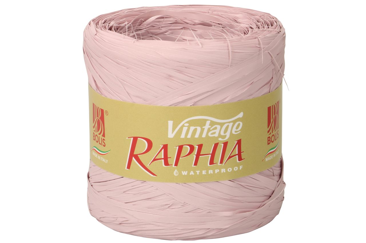 Afbeelding van Rol à 200 mtr raffia vintage roze 67 (uc)