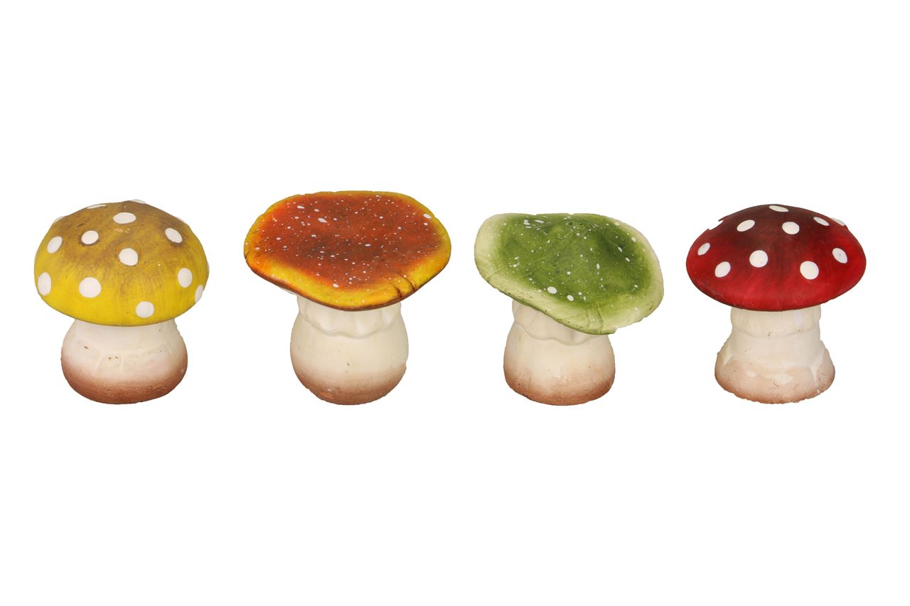 Picture of Decoratie paddenstoel 6x5,5 cm assorti kleuren