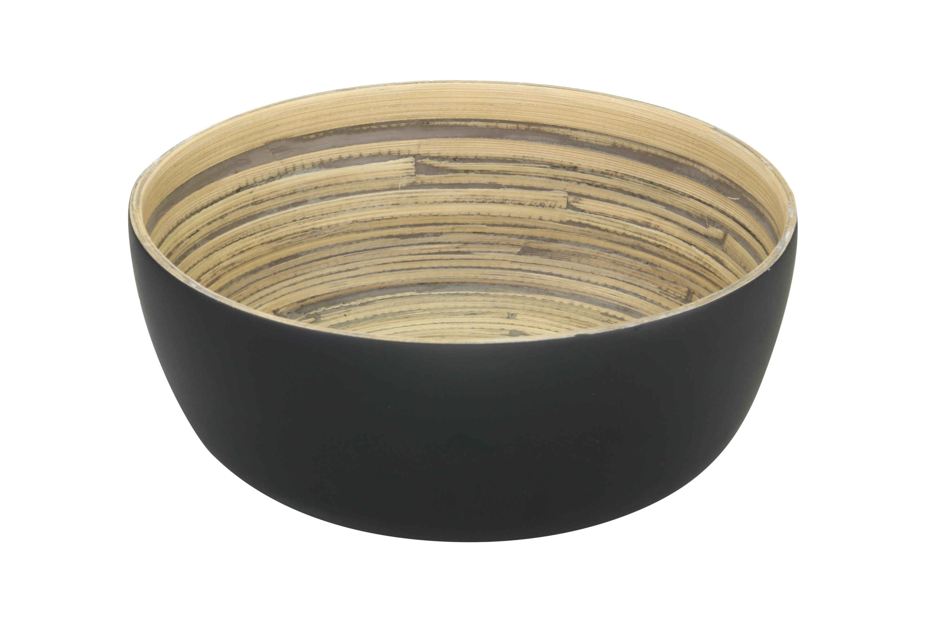 Afbeelding van Bamboe schaal 24x10 cm mat zwart