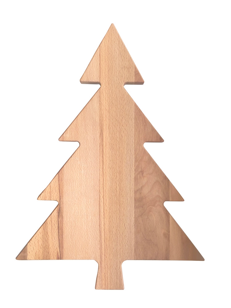 Afbeelding van Beuken plank 45x32x1,5 cm kerstboom