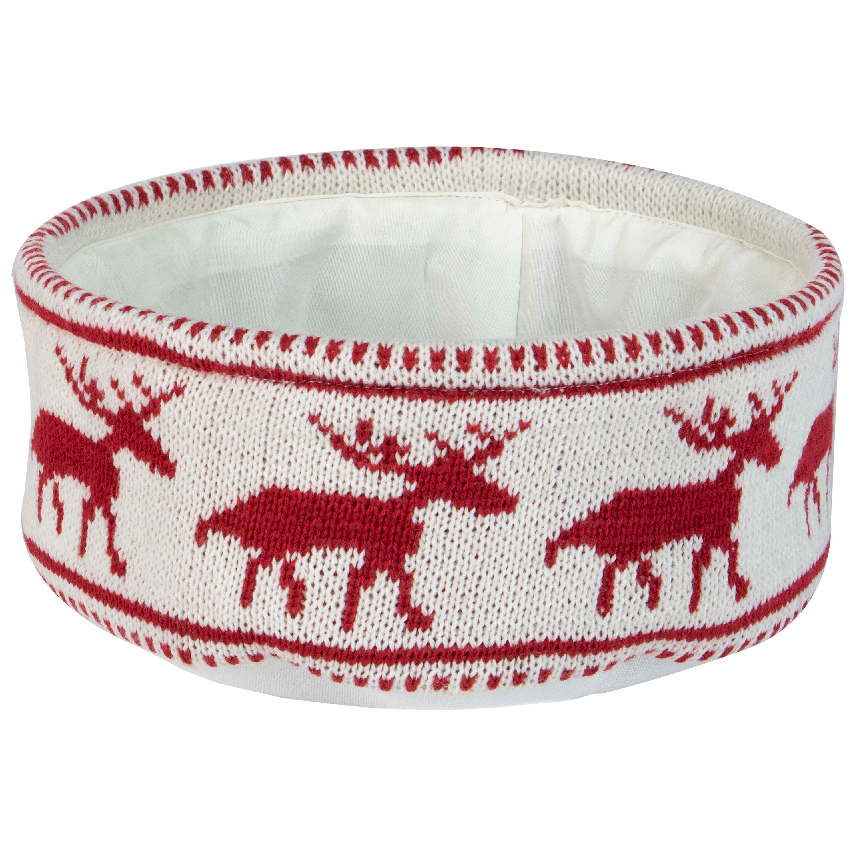Picture of Mand textiel rond 31x13 cm eland