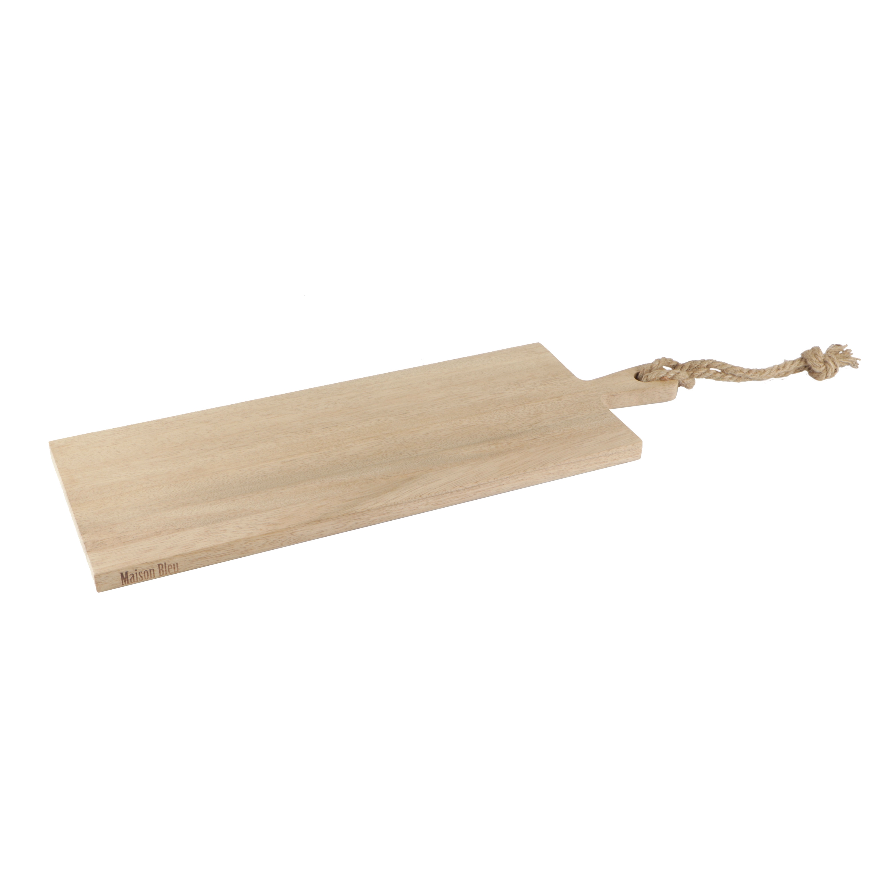 Picture of Walnoot houten plank 59x20x2 cm met touw