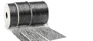 Afbeelding van Rol lint crispy deluxe 30 mm 10 mtr zwart met zilver
